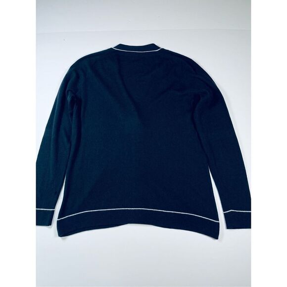 Pendleton Vintage 2000's Silk Wool Cashmere Blend Cardigan Navy Women Size Large - Picture 7 of 10